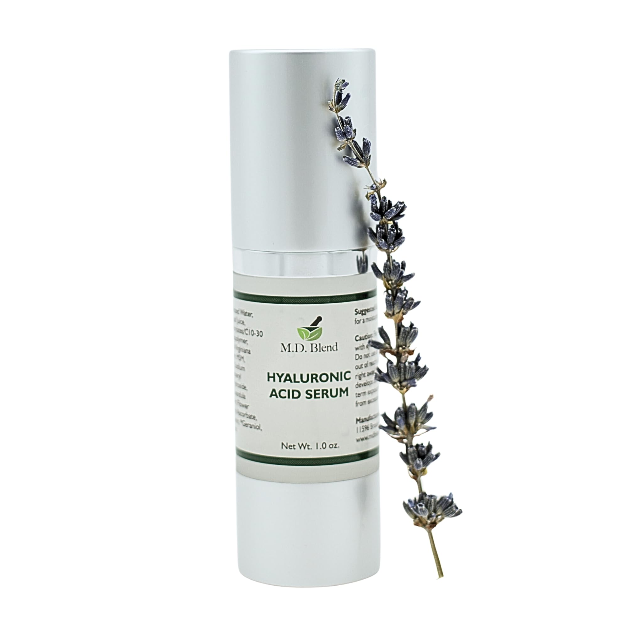 M.D. Blend Wellness Bundle with joint health supplement (120 capsules) & lightweight face hydrating hyaluronic acid serum (30 ml) featuring an airless pump, daily wellness skincare + joint support duo M.D. BlendAu supplements