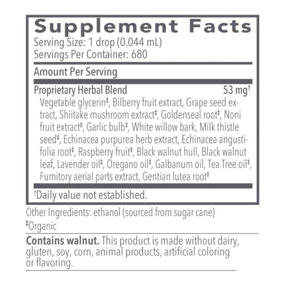 Biocidin Liquid Formula - Biofilm Buster & Broad-Spectrum Botanicals for Gut Detox Cleanse Support - Promotes Microbial Balance, Gut Health & Clearance of Unwanted Microbes (1 Oz) Bio-Botanical ResearchUS supplements