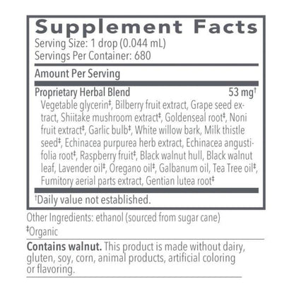 Biocidin Liquid Formula - Biofilm Buster & Broad-Spectrum Botanicals for Gut Detox Cleanse Support - Promotes Microbial Balance, Gut Health & Clearance of Unwanted Microbes (1 Oz) Bio-Botanical ResearchUS supplements