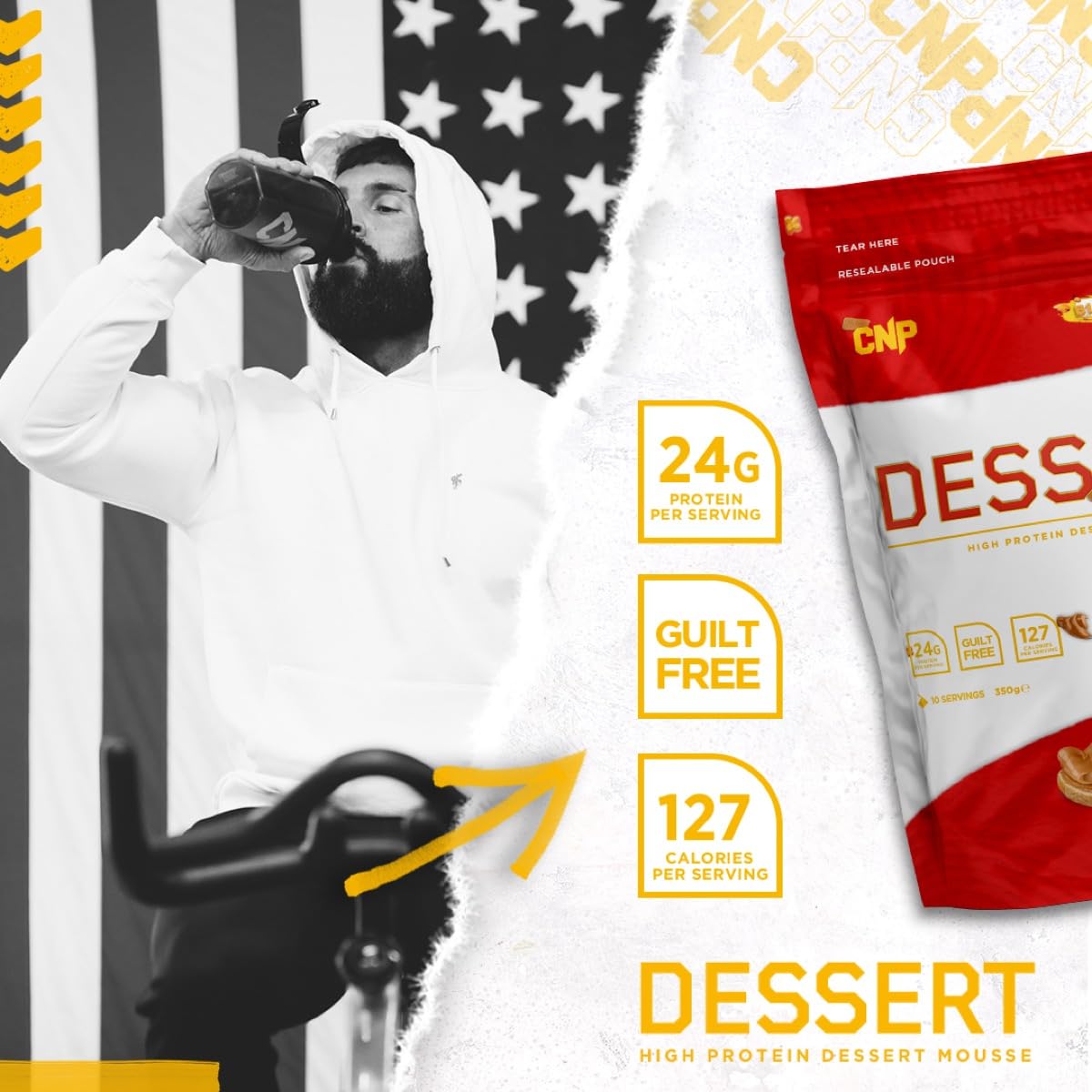 CNP Professional High Protein Dessert Mix, 25g of Dual Release Protein with Micellar Casein CNP ProfessionalAu supplements
