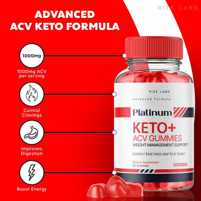 Platinum Keto AVC Gummies, Platinum Keto+ACV Gummies for Advanced Weight Loss rize labsUS supplements