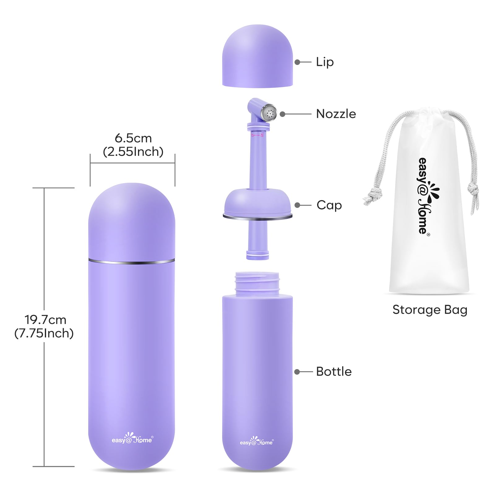 Portable Peri Bottle for Postpartum & Perineal Care: Easy@Home Handheld Bidet Perfect for Personal Easy@HomeAu supplements