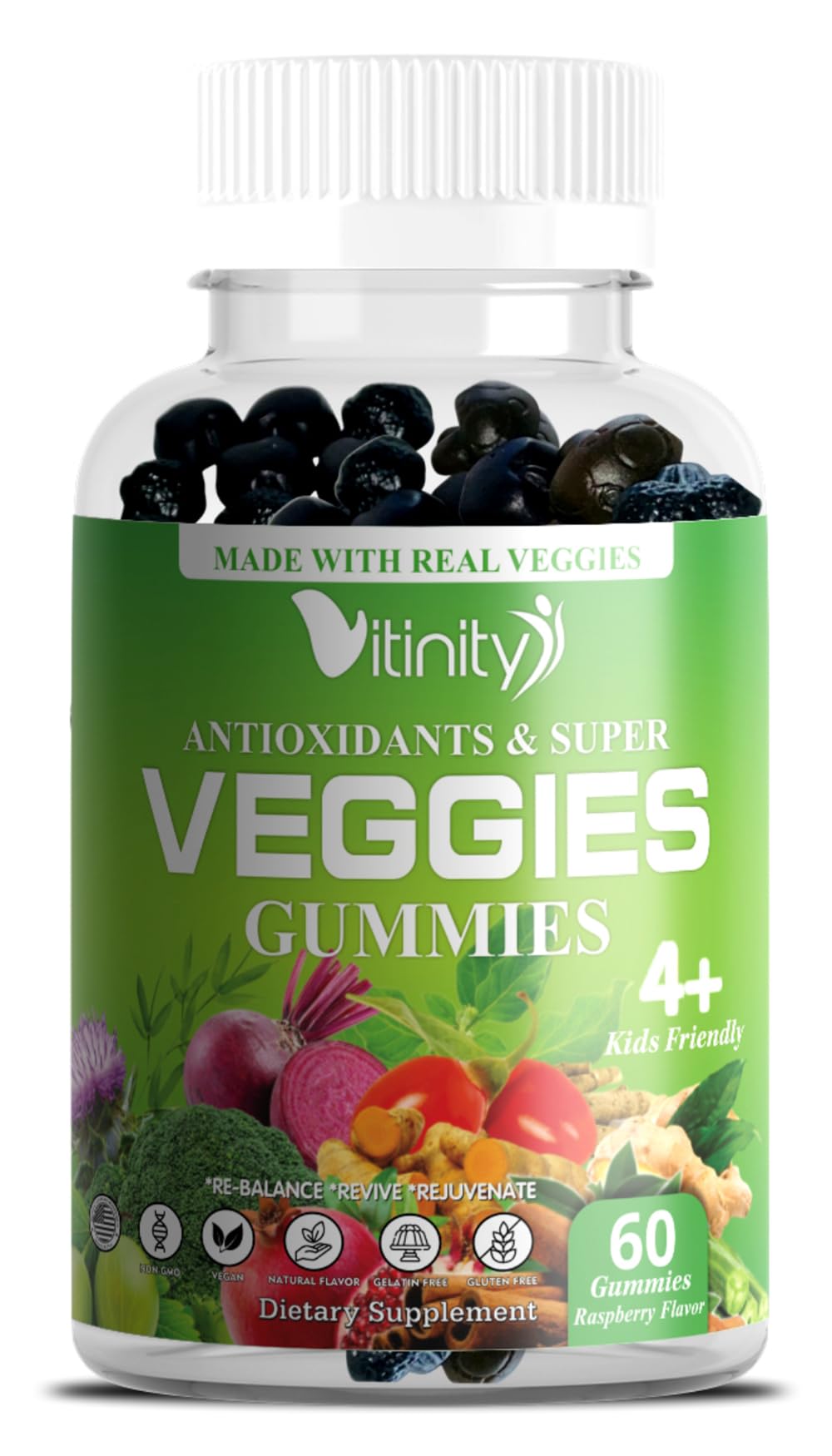 VITINITY Made with Real Super Veggies Delicious Gummy Supplement,Men,Women & Kids VITINITYUS supplements