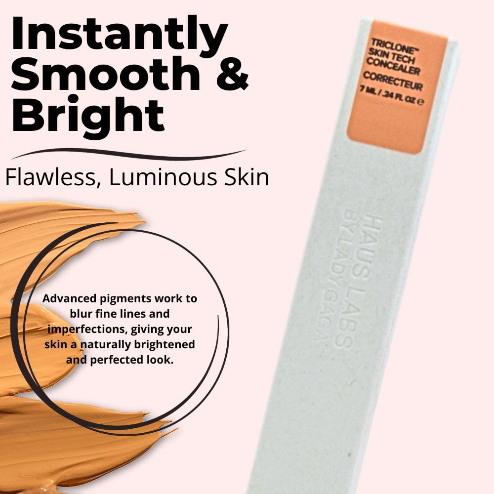 HAUS LABS BY LADY GAGA Triclone Skin Tech Hydrating + De-puffing Concealer with Fermented Arnica 22 Light Medium Peach Haus LaboratoriesAu supplements
