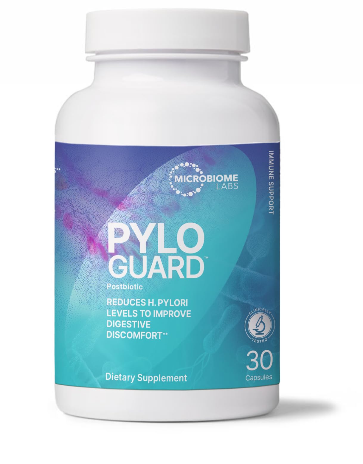 Microbiome Labs PyloGuard - Patented L reuteri DSM17648 to Improve Digestive Comfort - Gut Health & Immune Support Supplement - Postbiotic (30 Capsules) Microbiome LabsAu supplements