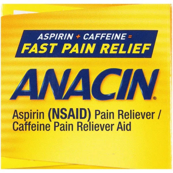 Anacin Fast Pain Relief Pain Reducer Aspirin Tablets, 200 Tabs (Value Pack of 2) ANACINAu supplements