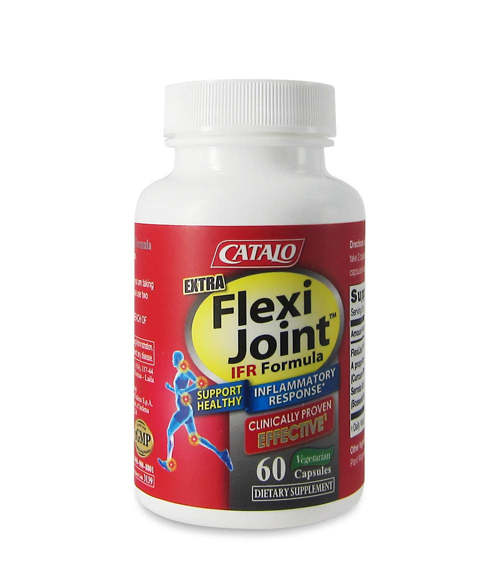 CATALO Extra FlexiJoint IFR Formula – with Meriva Turmeric Phytosome, ApresFlex & Casperome Boswellia – 60 Capsules CATALOAu supplements
