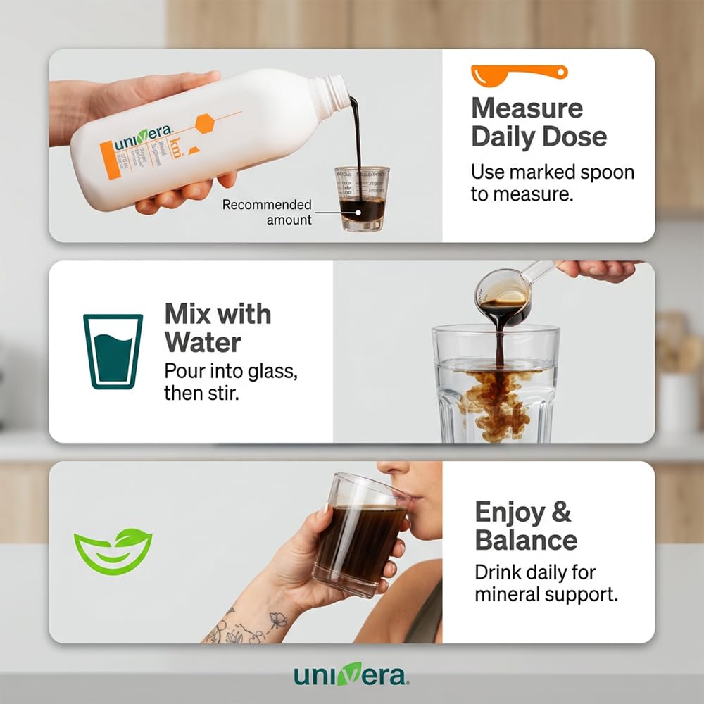 Univera km Liquid Potassium Supplement, pH Balance, Digestion Support, Mineral Supplements with Magnesium, Original Karl Jurak Formula, 32 fl oz (30-Day Supply) UniveraAu supplements