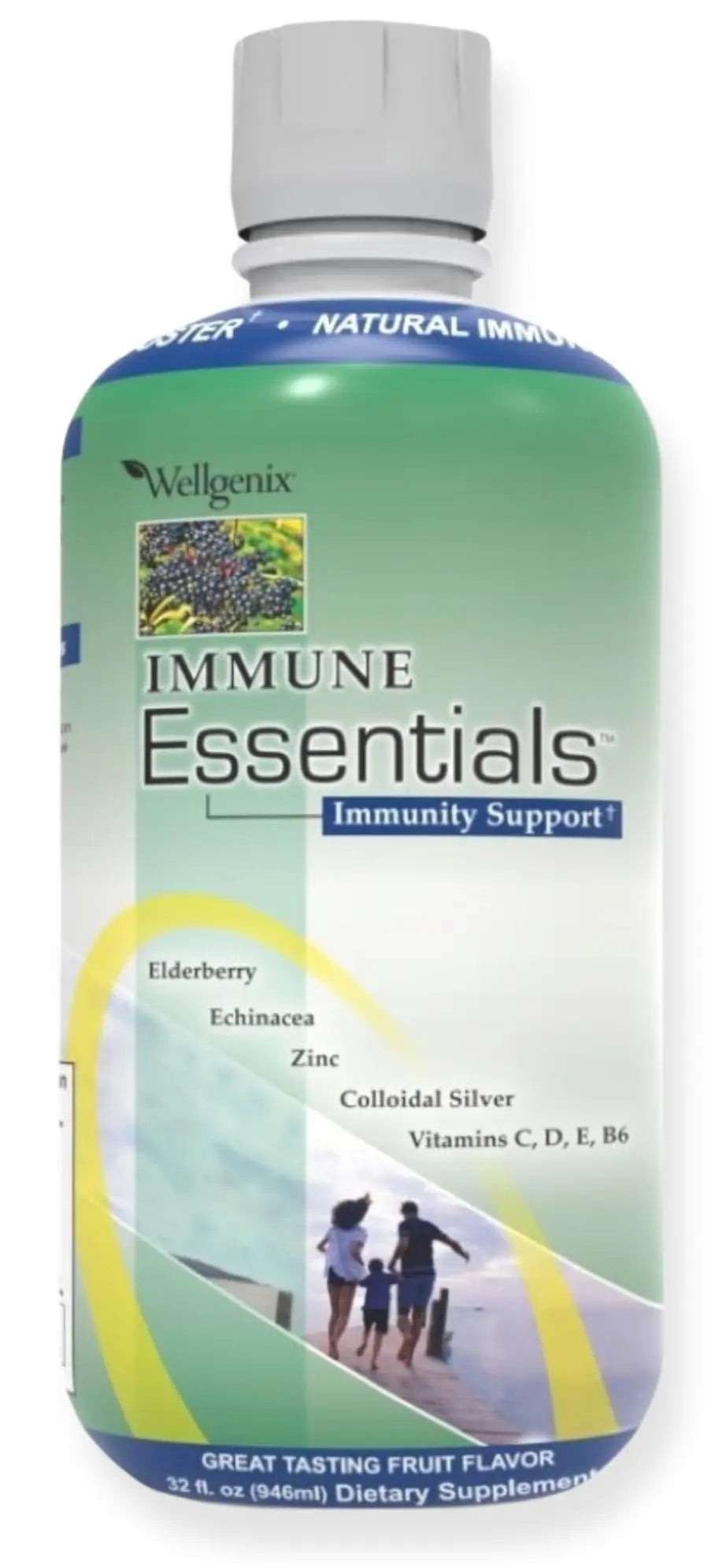 Wellgenix Immune Essentials - Multivitamin Liquid for Men, Women & Kids - Vegan Supplement with Vitamins C, D Elderberry Zinc WellgenixAu supplements