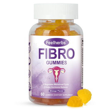 Fibro Gummies for Women Ovarian, Multivitamin Gummies for Hormone Balance, Ovarian Support Inositol Gummy with Vitamin A, E, and Minerals, 60 Count FeelherbsAu supplements