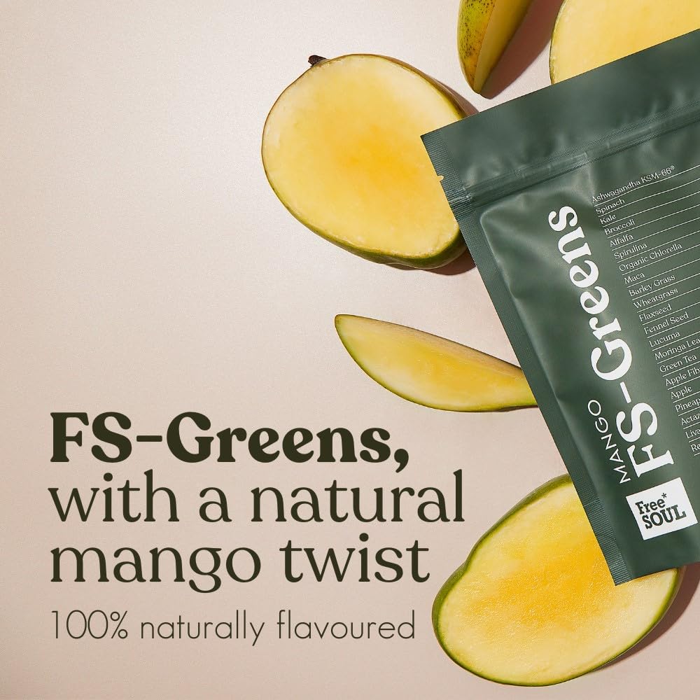 FS-Greens | 21 Advanced Greens, Superfoods, and Adaptogens Including KSM-66 Free SoulUS supplements