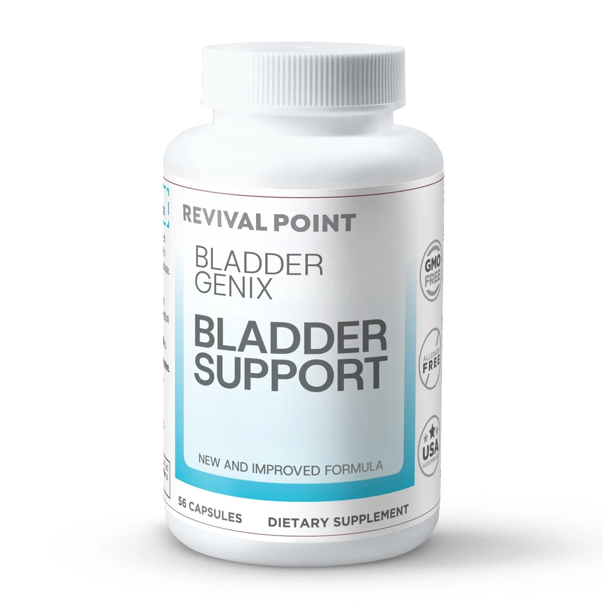 Bladdergenix Bladder Control Supplement for Women and Men – Natural Urinary Urgency & Frequency Support – Crataeva Nurvala & Lindera Aggregata Herbal Blend for Bladder Health – 56 Capsules Revival PointAu supplements