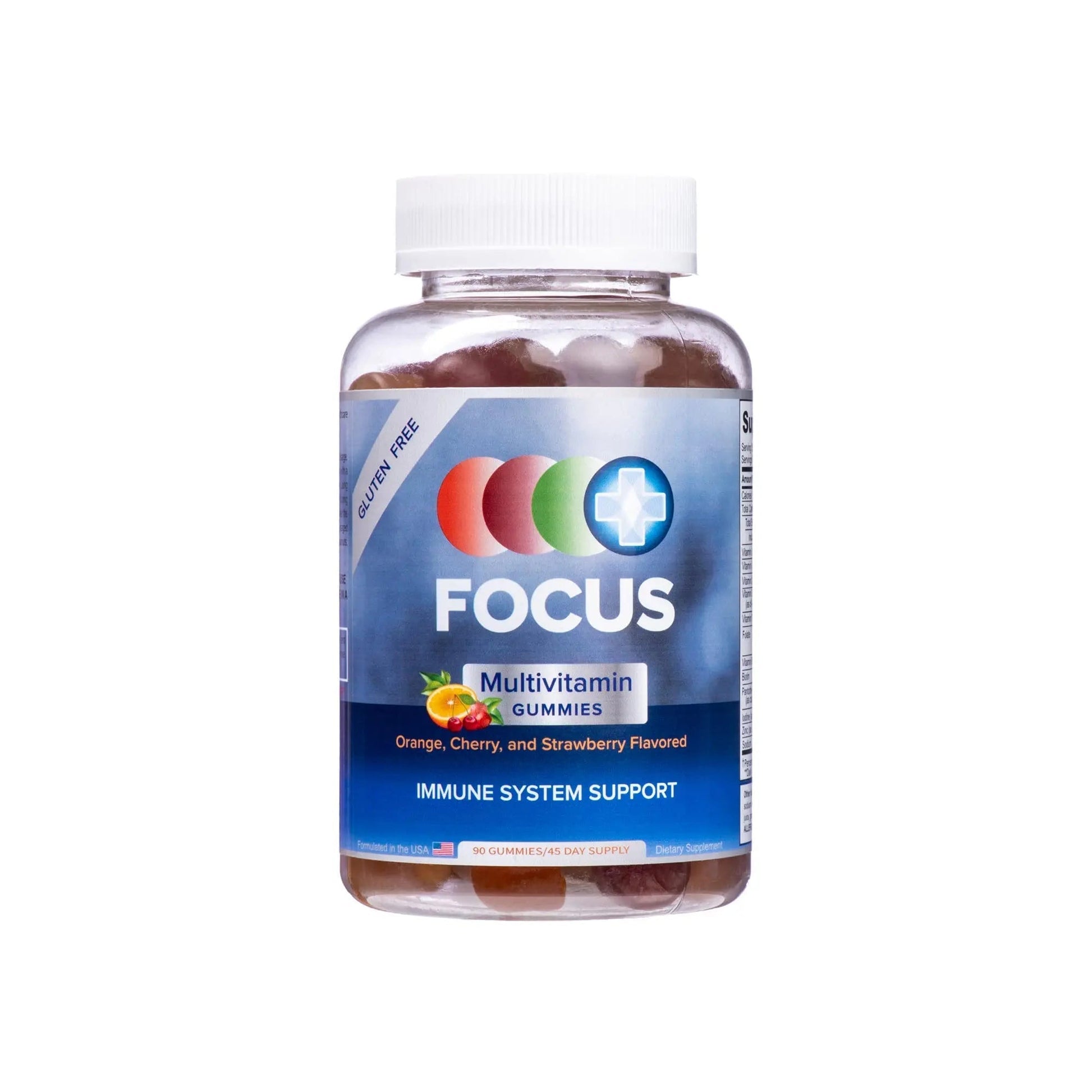 Focus Multivitamin Gummies | Flavored Vitamin Supplement | Boost Energy Levels | Support Overall Health | Daily Dietary Vitamin | Focus Vision SupplementsAu supplements