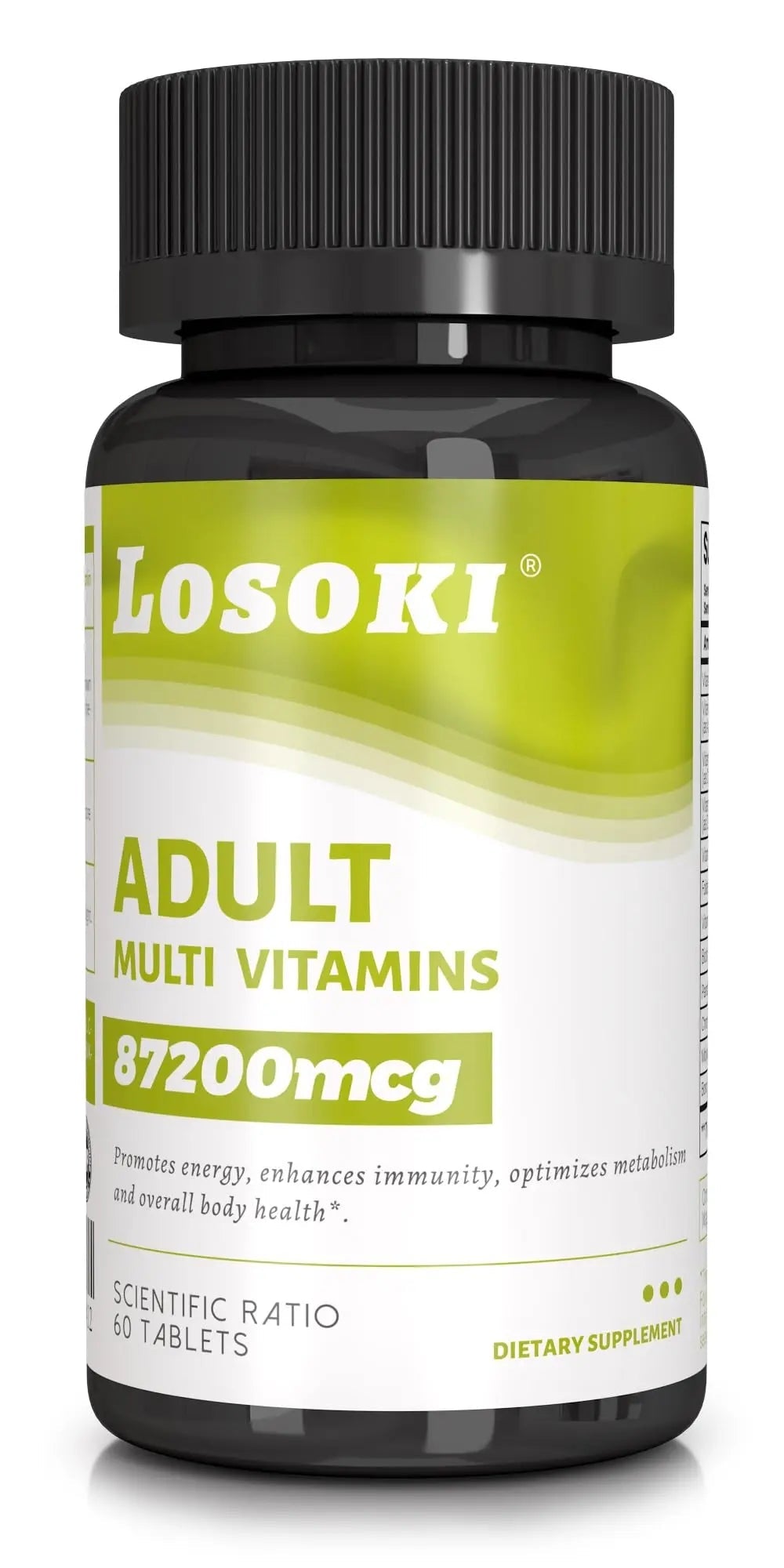 Losoki Adult Multi Vitamins - Comprehensive Daily Multivitamin Supplement for Men and Women - 60 Tablets for Enhanced Energy LosokiAu supplements