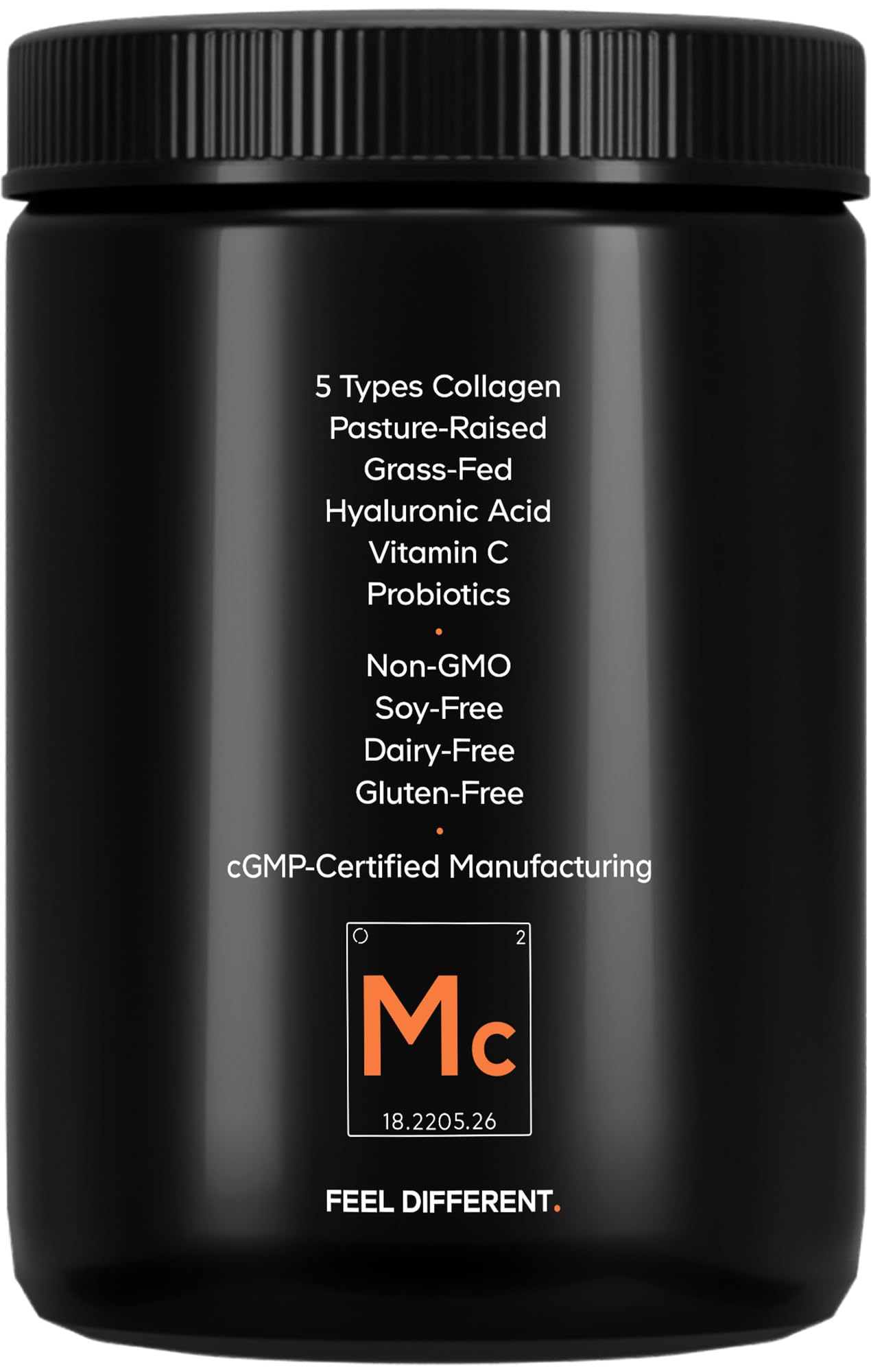 Codeage Multi Collagen Peptides Powder + Probiotics Black Edition, Vitamin C, Hyaluronic Acid Powder Supplement, Grass-Fed, Hydrolyzed, Zero Carbs, Type I, II, III, V & X, Unflavored, 10.58oz CodeageAu supplements