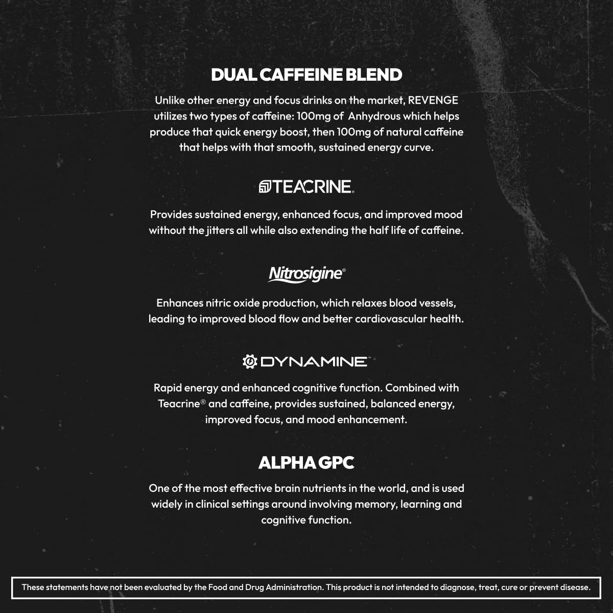 REVENGE BLK FLG Energy Drink Mix – Healthy Coffee Alternative with Natural Caffeine & Nootropics – Focus & Clean Energy Supplement – Sugar Free – 15 On-The-Go Stick Packs REVENGEAu supplements