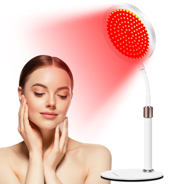 Shomterade Red Light for Face with Base, 100LEDs 3-in-1 Chips Infrared Light Lamp, 660nm ＆850nm ShomteradeAu supplements