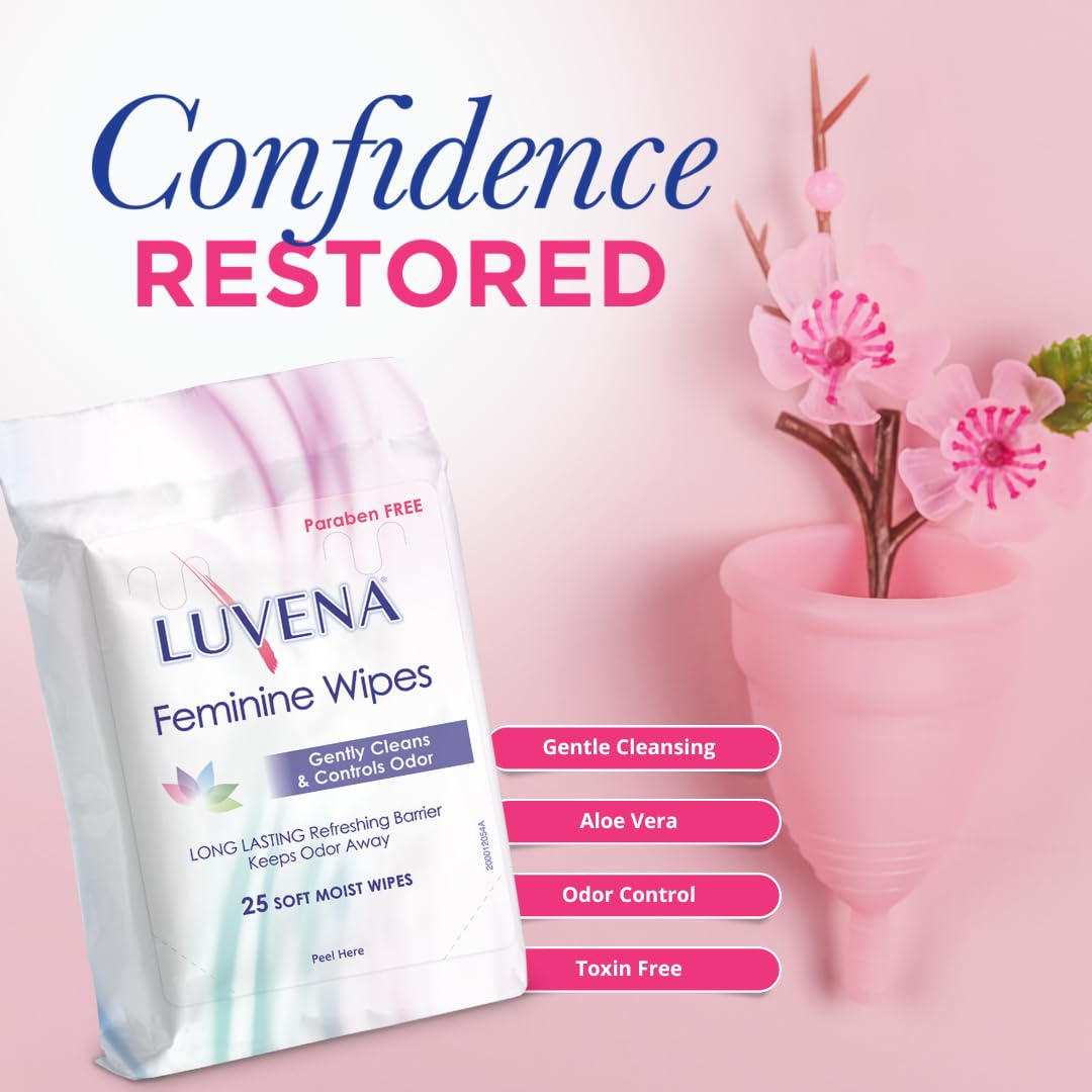 Luvena Feminine Wipes - Soft Wet Wipes for Women - Refresh & Resist Odor - Gynecologist Tested LUVENAAu supplements