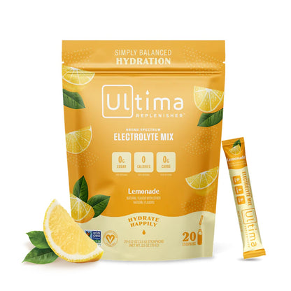 Ultima Replenisher Daily Electrolyte Drink Mix – Lemonade, 20 Stickpacks – Hydration Ultima ReplenisherUS supplements