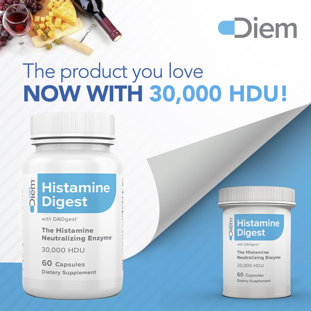 Omne Diem Histamine Digest DAO 30,000 HDU - 60 Caps - Histamine Neutralizing Omne DiemUS supplements