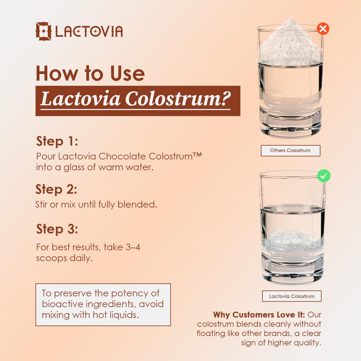 LACTOVIA Bovine Colostrum Powder – Chocolate Flavor | Grass-Fed Colostrum Supplement | Gut & Immune Health Support | Keto, Gluten & Fat-Free | for Women & Men LACTOVIAAu supplements