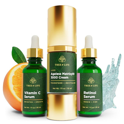Tree of Life Rejuvenation Pack with Vitamin C Serum + Retinol Serum Tree of Life BeautyUS supplements