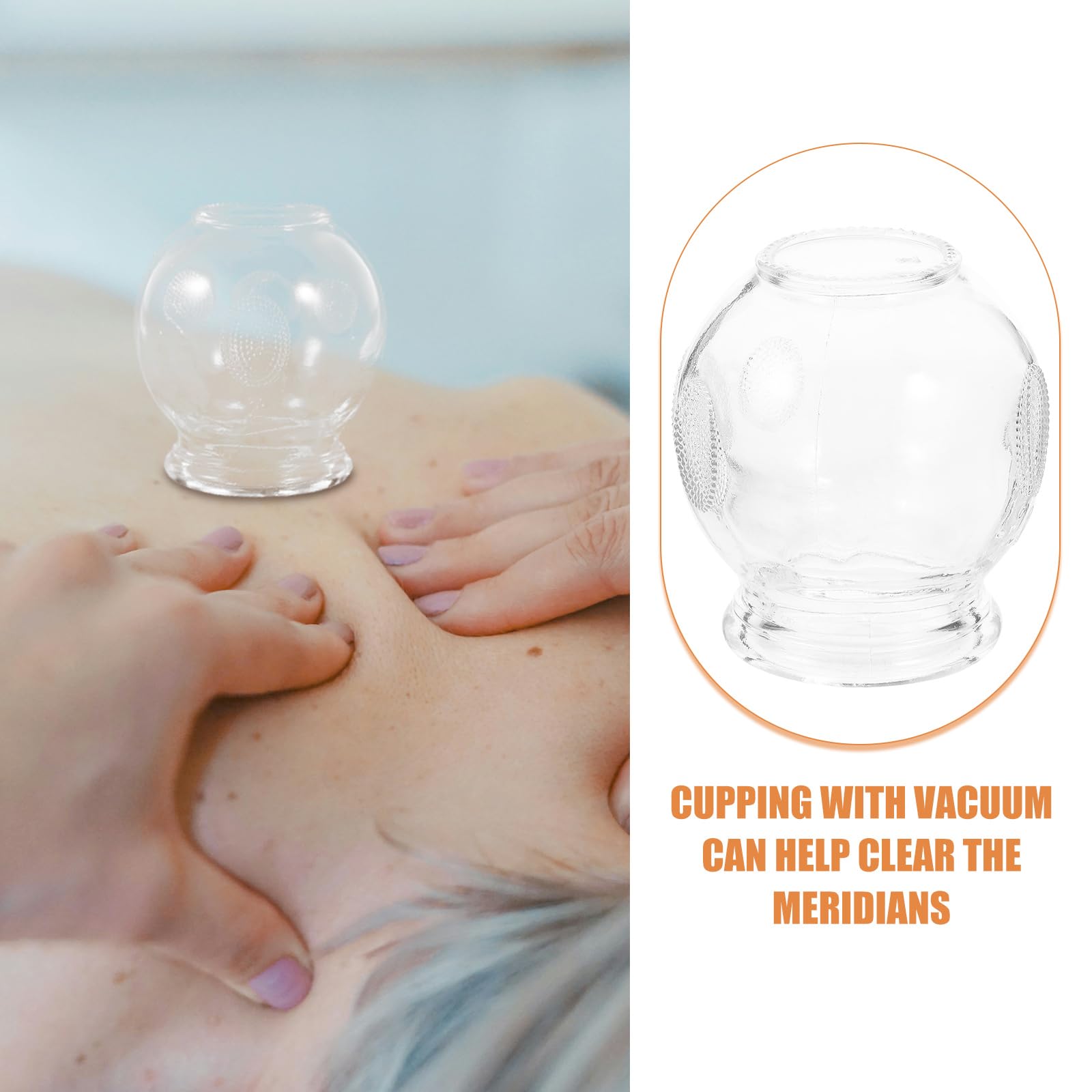 Healvian 8pcs Glass Fire Chinese Acupoint Cupping Glass Cupping Device Body Care Cupping Suction HealvianAu supplements