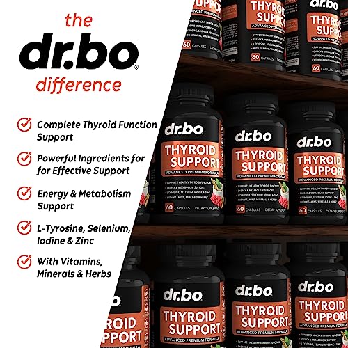 Thyroid Support for Women & Men Supplement - Natural Metabolism, Mood & Energy Enhancer DR. BOUS supplements