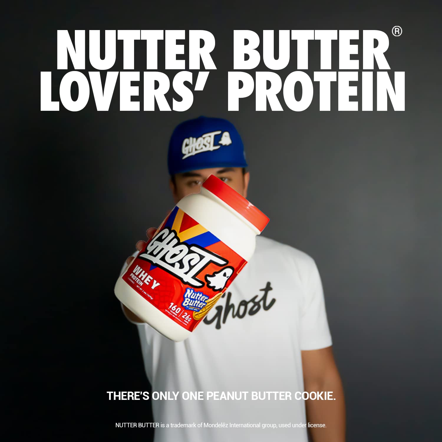 GHOST Whey Protein Powder, Nutter Butter - 2LB Tub, 26G of Protein - Peanut Butter GHOSTUS supplements