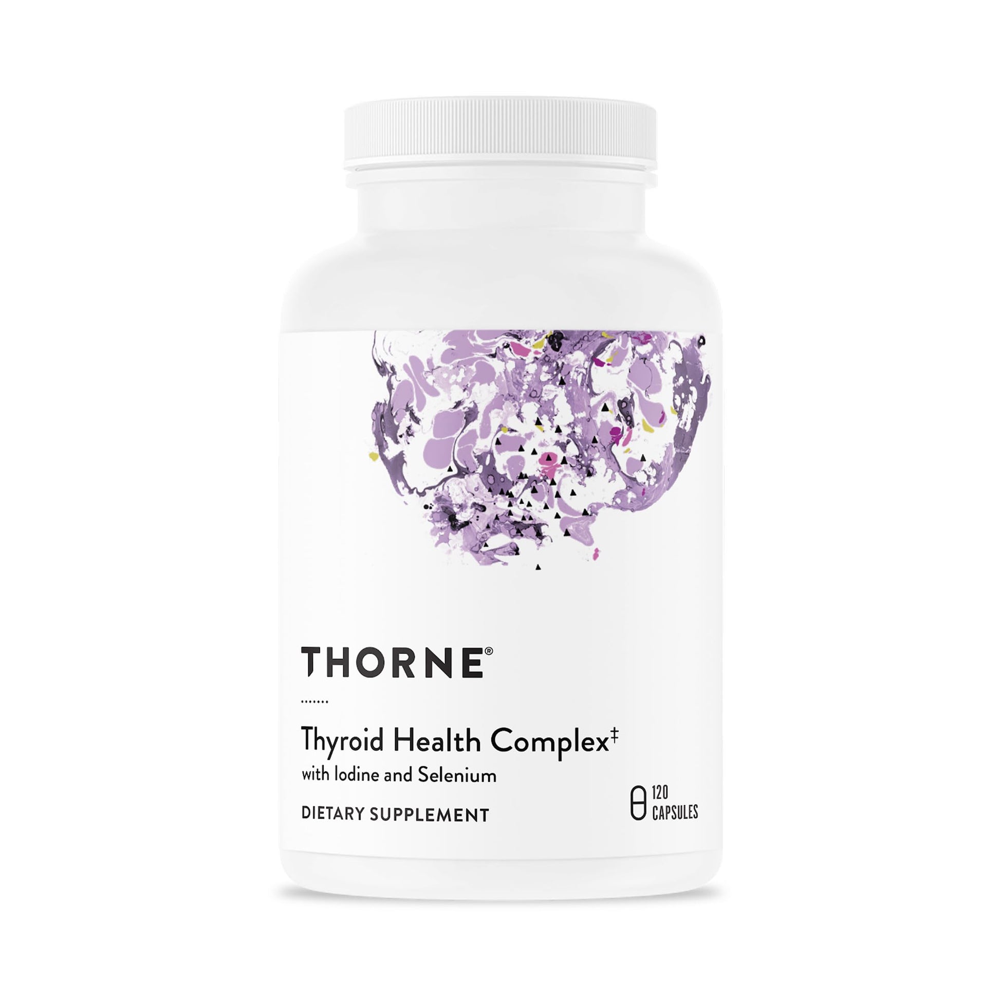 THORNE - Thyroid Health Complex (Formerly Thyrocsin) - Thyroid Cofactors for Thyroid Function Support* - Vitamins B12, C & E, Ashwagandha, Iodine, Zinc, Selenium, Copper & L-Tyrosine - 60 Servings THORNEAu supplements