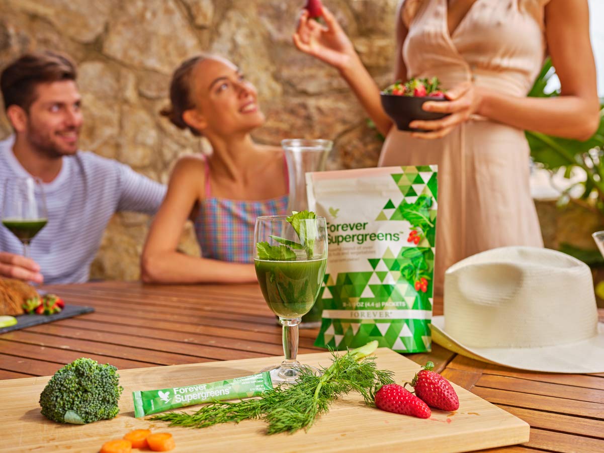 Forever Living - Forever Supergreens - Blend for Your Active Lifestyle - Supercharge Your Day w/Over 20 Powerful Greens and Superfoods. - 30 Packets Forever Living ProductsAu supplements