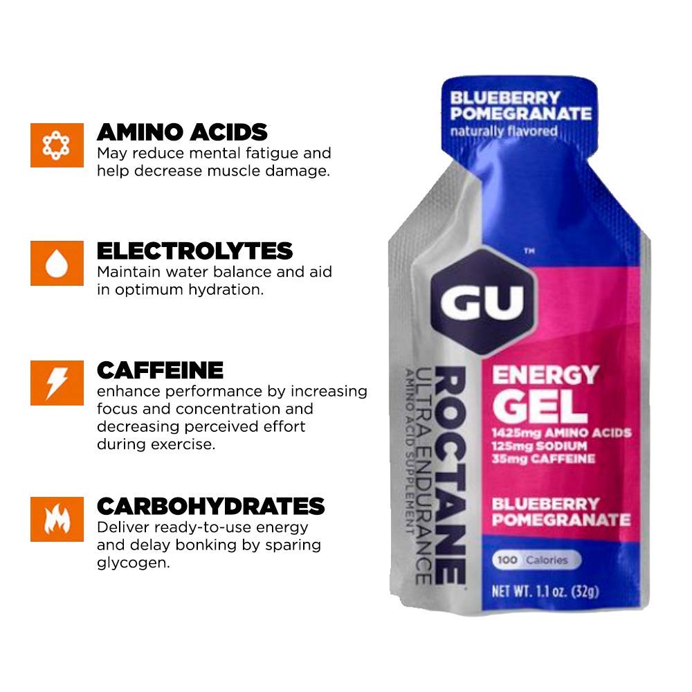 GU Energy Roctane Ultra Endurance Energy Gel, Quick On-The-Go Sports GU EnergyUS supplements