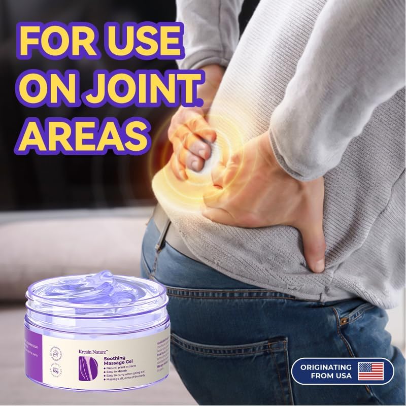 Kreain Nature 2 PCS Joint Gel Purple Soothing Massage Gel Soothes Knees, Lumbar, Neck, Back, Shoulders, Hands, and Feet, 1.76 oz Kreain NatureAu supplements