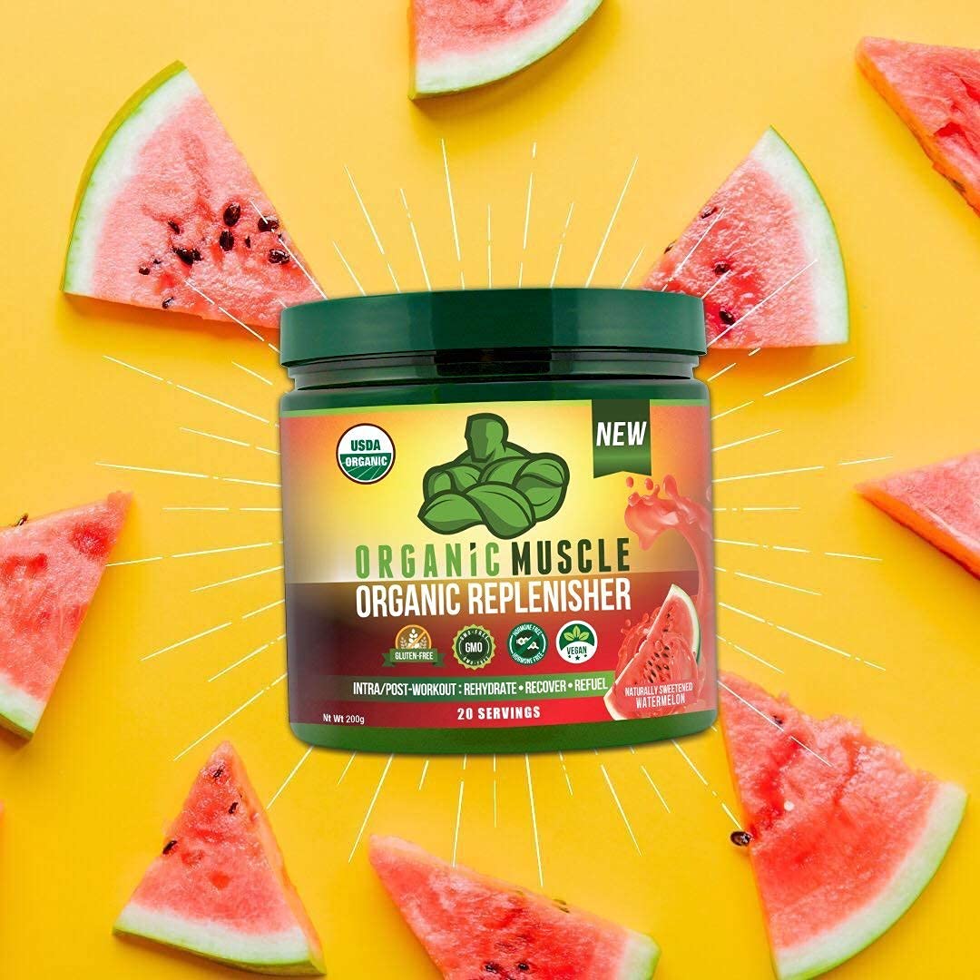 Organic Muscle Bundle - Pre-Workout Powder for Energy (Passionfruit Guava) + Replenisher Organic MuscleUS supplements