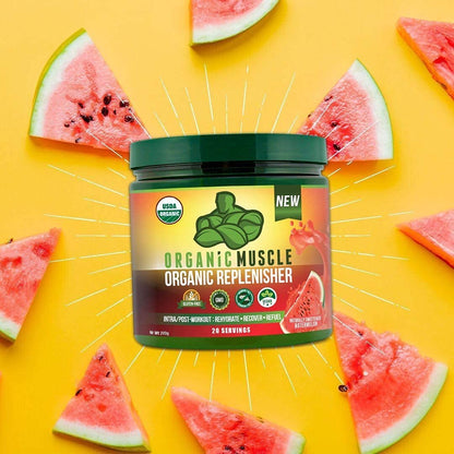 Organic Muscle Bundle - Pre-Workout Powder for Energy (Passionfruit Guava) + Replenisher Organic MuscleUS supplements