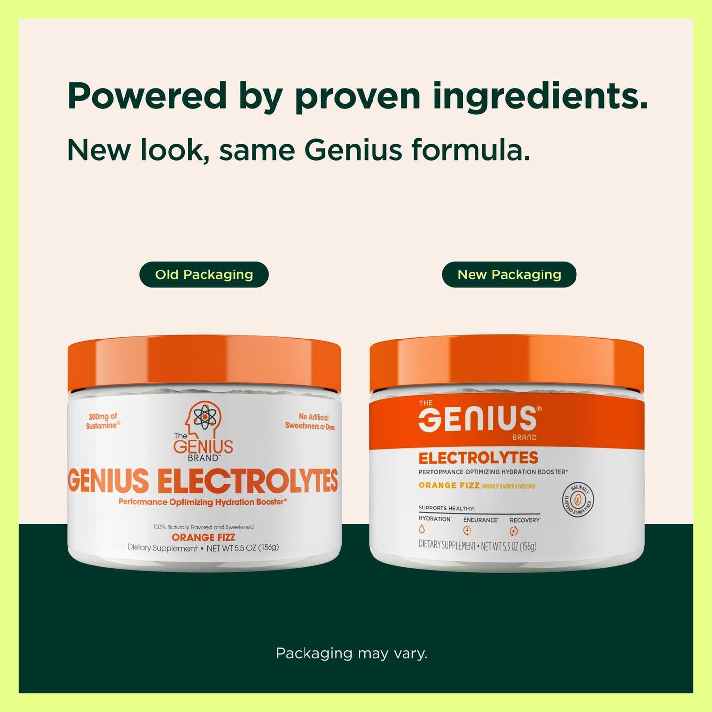 Genius Electrolytes Powder Drink Mix, Orange Fizz, 30 Servings - Natural Hydration Booster & Endurance Supplement with Potassium, Magnesium & Zinc - Sugar Free & No Artificial Sweeteners or Dyes The Genius BrandUS supplements