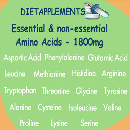 Marine Collagen Type1&3 1800mg, Biotin 10000mcg/serving, Hyaluronic Acid, Vitamins, Minerals, Botanicals DietapplementsUS supplements
