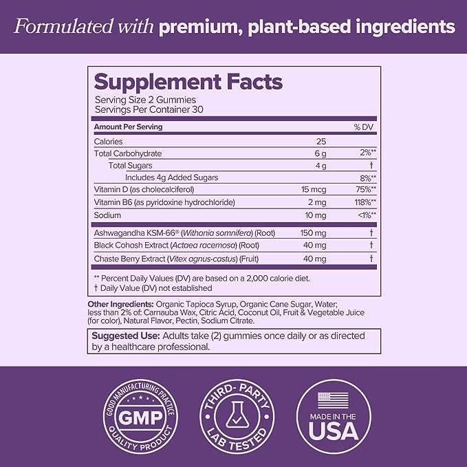 MENO Gummies for Menopause, 30 Servings (Pack of 2) - Hormone-Free Menopause O PositivAu supplements