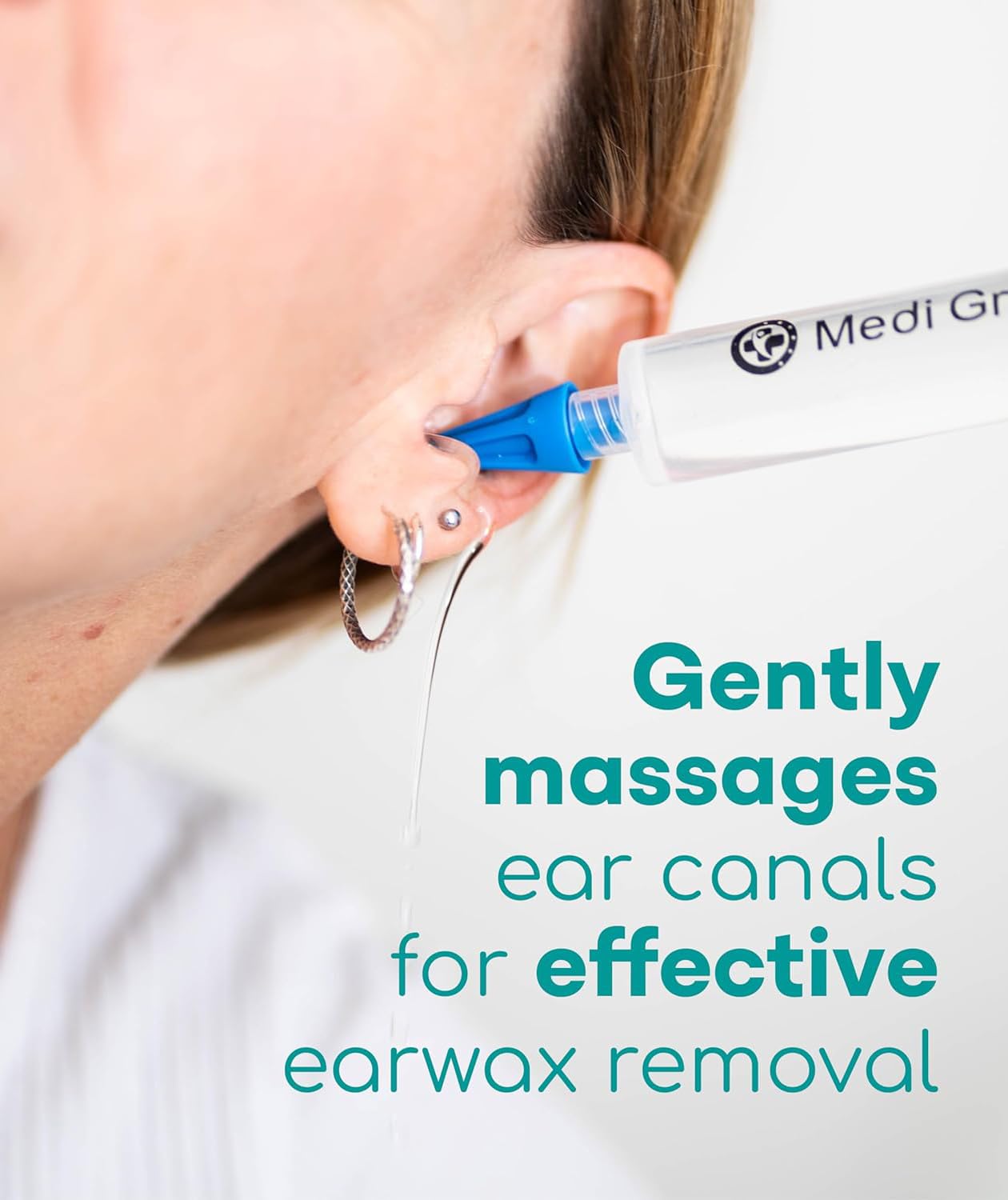 Medi Grade Ear Syringe Ear Wax Removal Kit with 3 Quad-stream Tips Medi GradeUS supplements