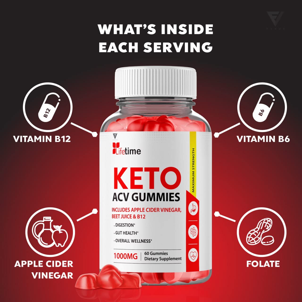 (3 Pack) Lifetime Keto Plus ACV Gummies Advanced Weight Loss AVC, Life Time Keto ACV FyvusAu supplements