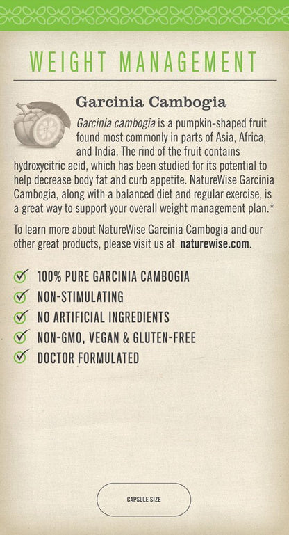 Naturewise Garcinia Cambogia (2 Month Supply) Pure Garcinia Cambogia NatureWiseUS supplements