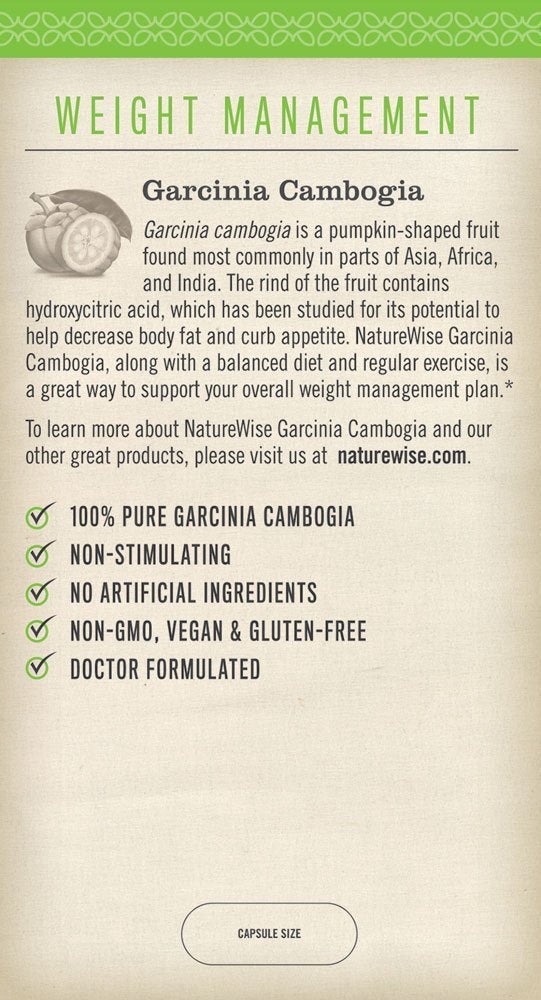 Naturewise Garcinia Cambogia (2 Month Supply) Pure Garcinia Cambogia NatureWiseAu supplements