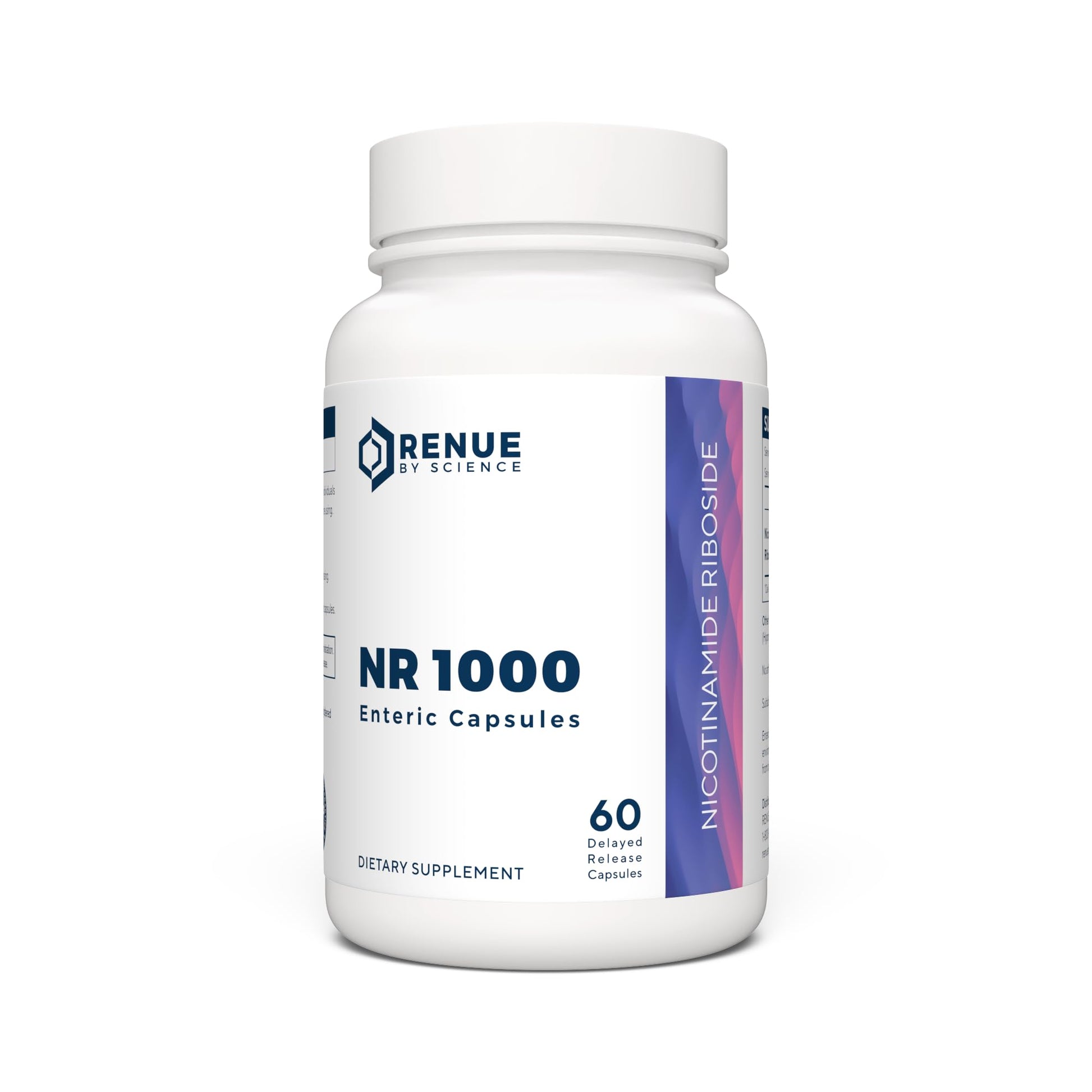 RENUE by Science Nicotinamide Riboside | High Strength NAD Supplement | 60 Nicotinamide Enteric-Coated Capsules - 1000mg Nicotinamide Riboside per Serving | Manufactured in The USA Third-Party Tested Renue By ScienceUS supplements
