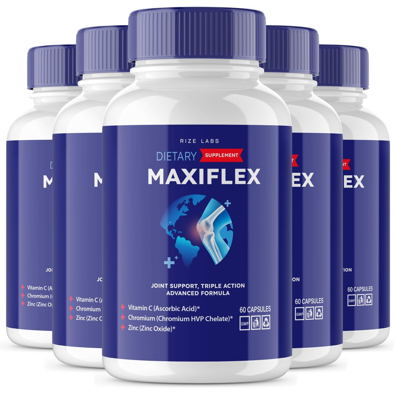 rize labs - Maxi Flex All Natural Suppplement, Capsules for Joint Support, Pills for Mobility and Flexibility, Advanced Formula Supplement, Triple Action (300 Capsules) rize labsAu supplements