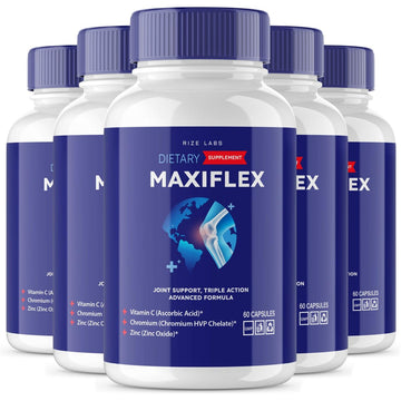 rize labs - Maxi Flex All Natural Suppplement, Capsules for Joint Support, Pills for Mobility and Flexibility, Advanced Formula Supplement, Triple Action (300 Capsules) rize labsAu supplements