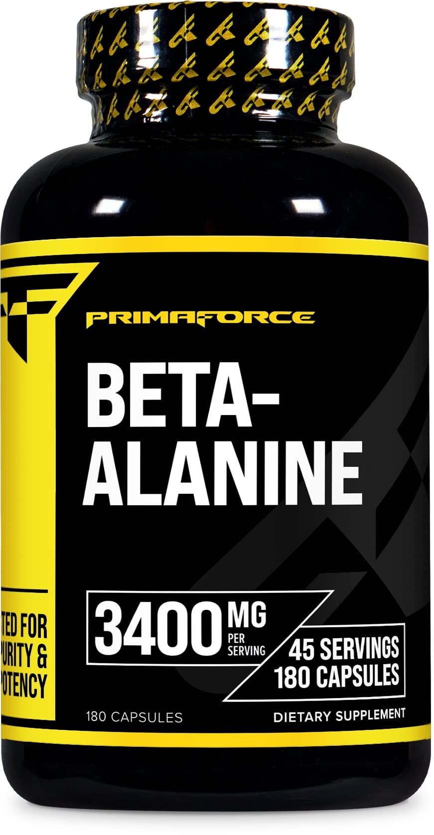 Primaforce Beta Alanine Capsules 3,400mg, 180 Capsules (45 Servings) - Potent Beta PrimaforceAu supplements