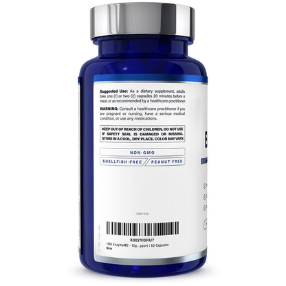 1MD Nutrition EnzymeMD - Digestive Enzymes Supplement - Doctor Formulated | 18 Plant-Based Enzymes - Gas & Bloating Support | 60 Capsules 1MD NutritionUS supplements