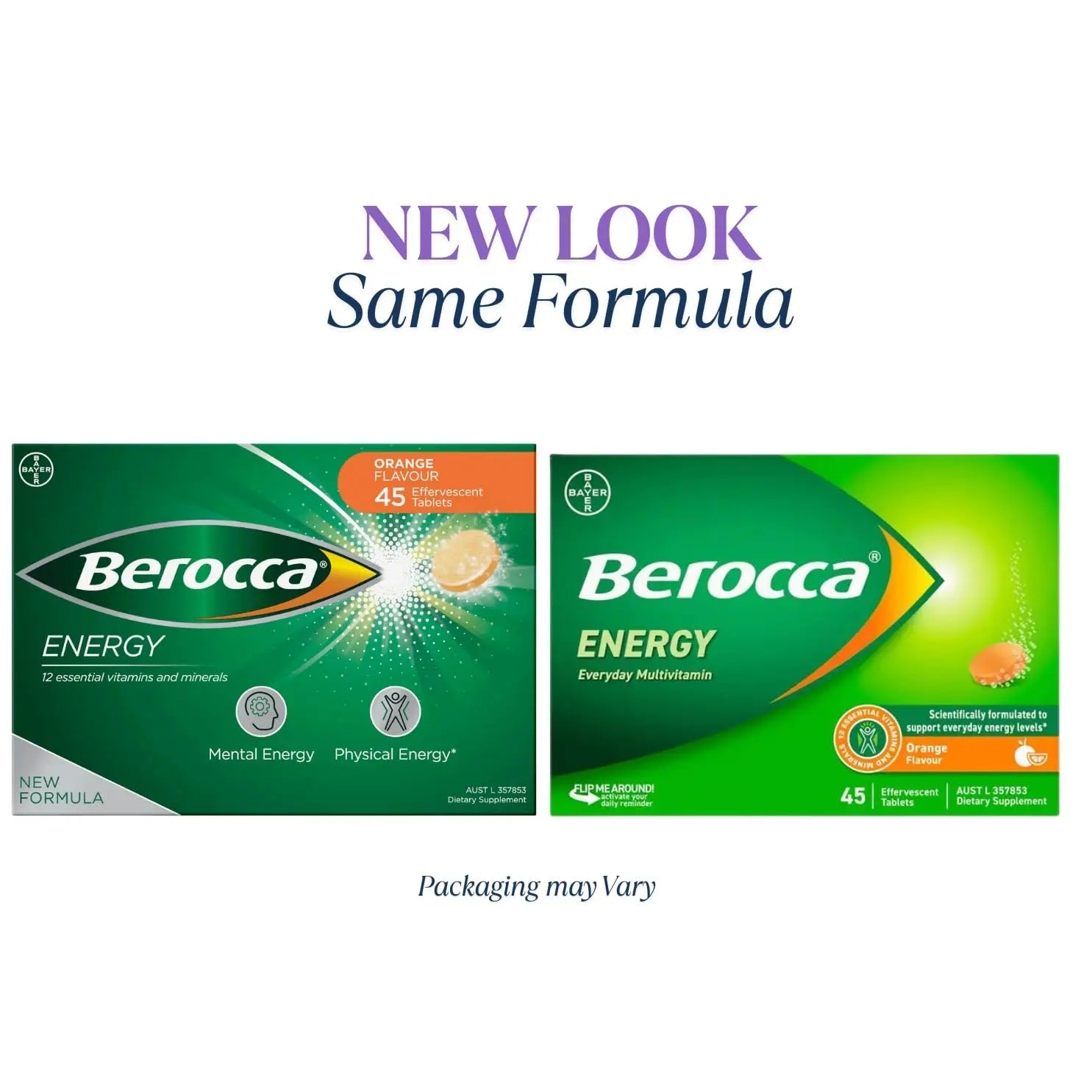 Berocca Energy Vitamin B & C Orange Flavour Effervescent Tablets 60 Pack BeroccaAu supplements