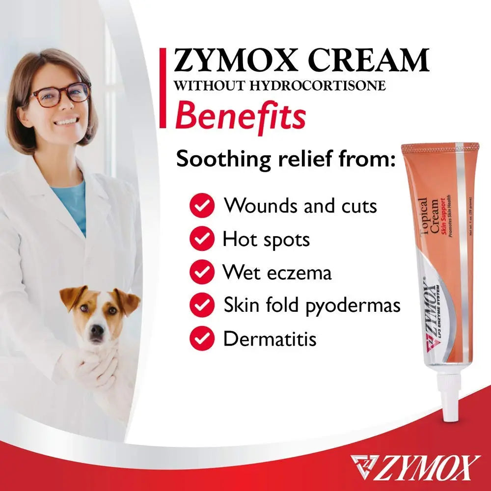 Pet King Brands ZYMOX Veterinarian Strength Topical Cream for Dogs and Cats, 1oz Pet King Brandsnz supplements