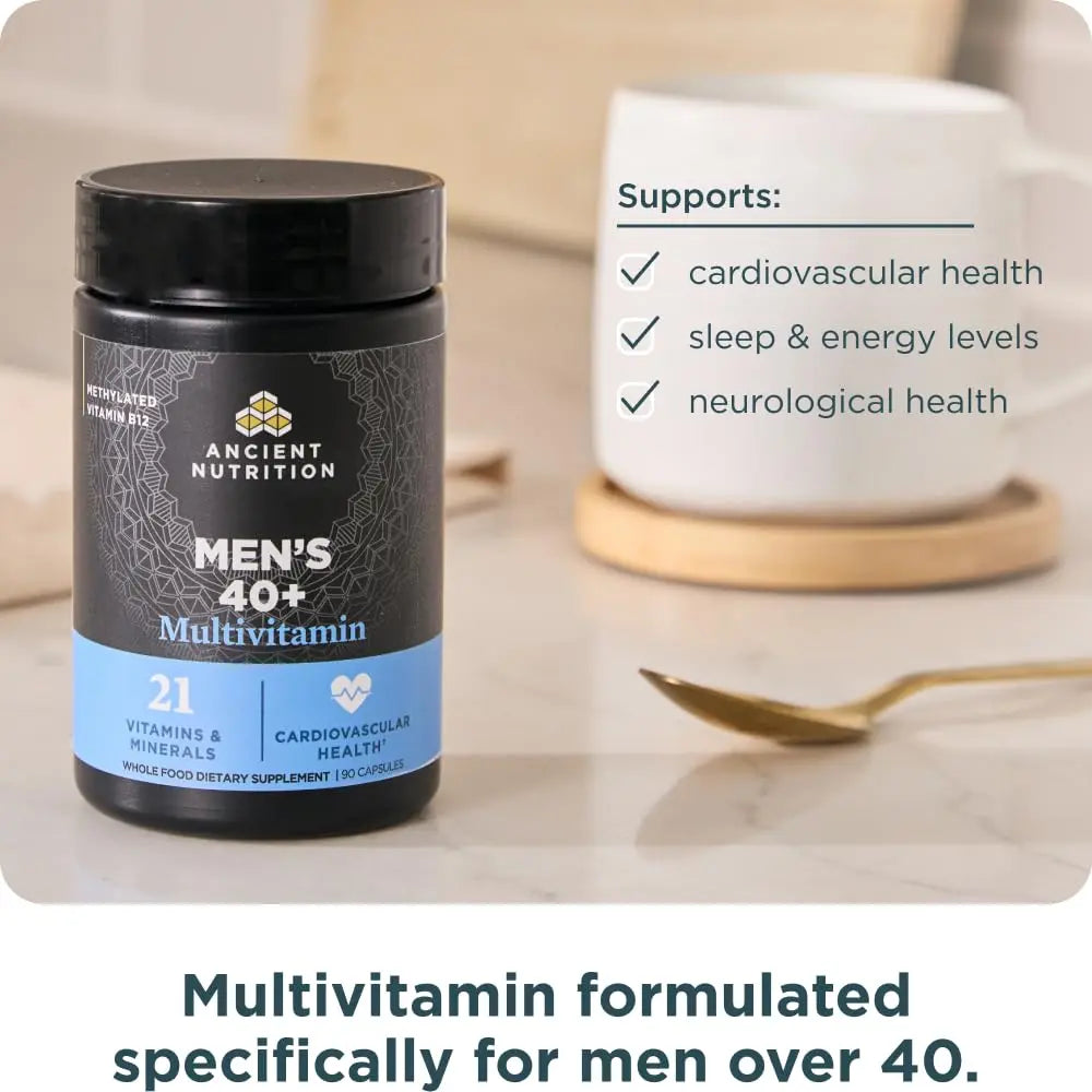 Ancient Nutrition, Multivitamin Mens 40 Plus 3 Day, 90 Count Ancient NutritionAu supplements